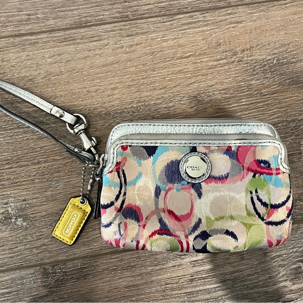 Y2K Coach Multicolor Wristlet